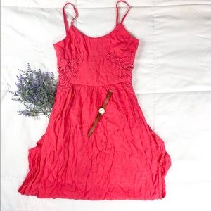 Pink floral women’s dress size small